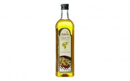 Gaia Olive Oil Extra Light   Glass Bottle  1 litre